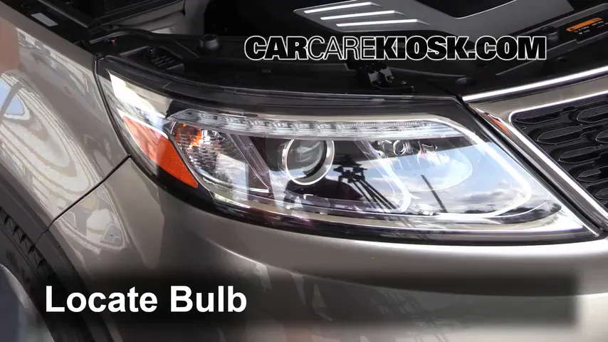 2014 Kia Sorento EX 3.3L V6 Luces Luz de carretera (reemplazar foco) 